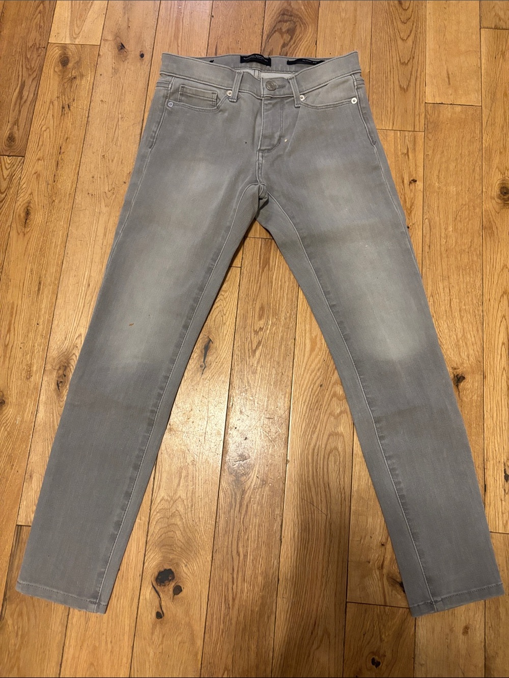 Banana Republic Skinny Ankle Length Grey Jeans
